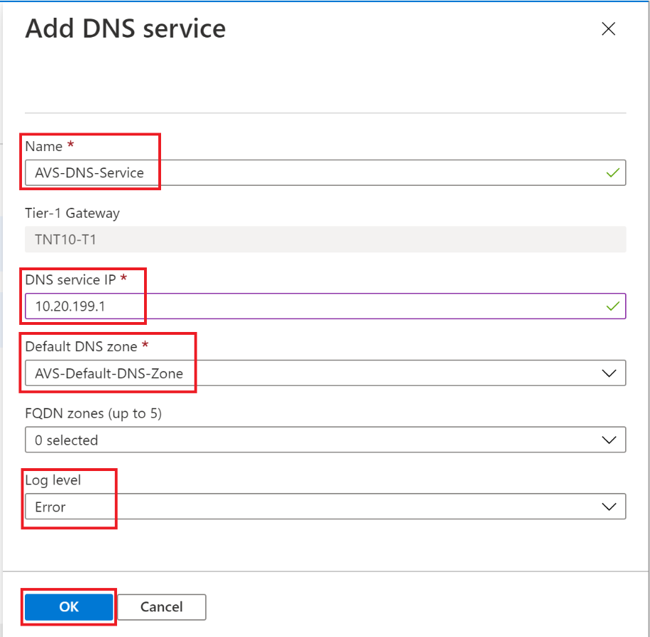 add dns service