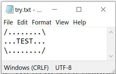 create text file