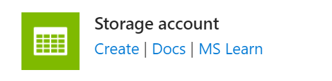 select storage account